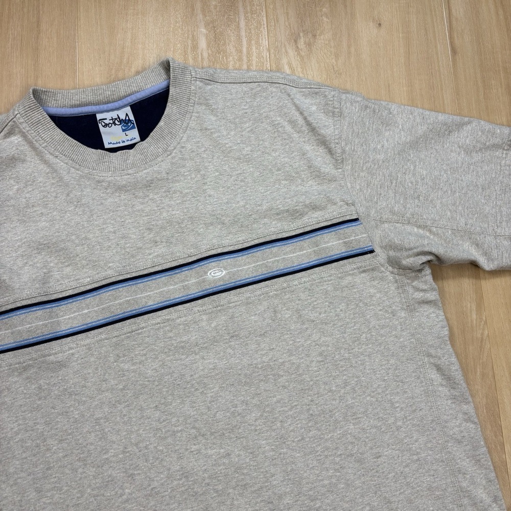 Y2K Gotcha Mens Tshirt Large Skater Grunge Beige